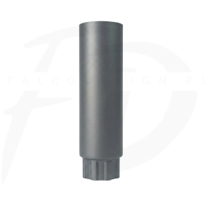 Rura spustowa stal Inguri  ⌀ 100 długość 1m kolor grafitowy RAL 7024